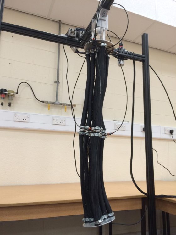 Soft, safe and variable stiffness continuum manipulators for intelligent automation